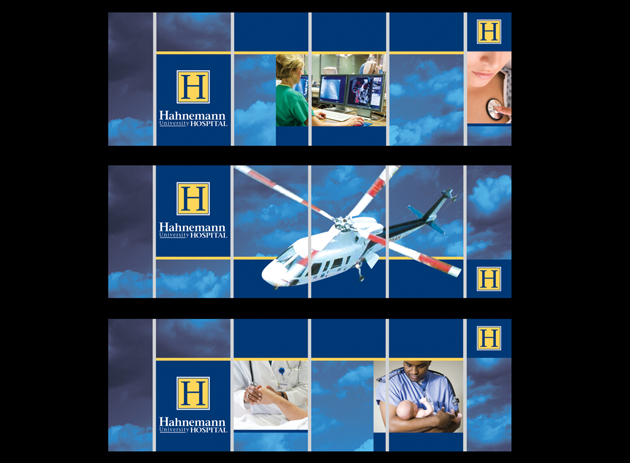 Signage for Hahnemann University Hospital, Philadelphia, PA